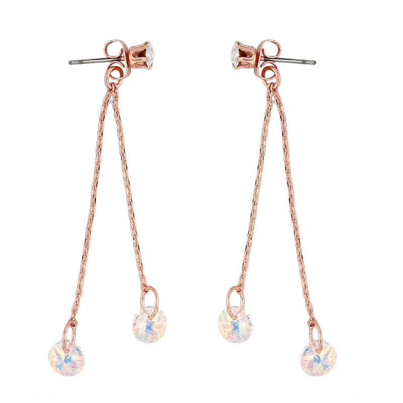 Crystal Colors J08190-R-AB-E Earrings